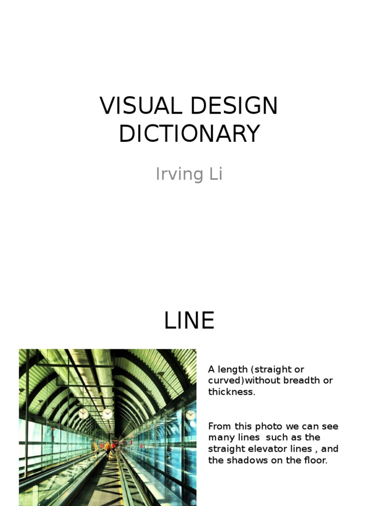 Visual Design Dictionary | PDF | Shutter Speed | Art Media
