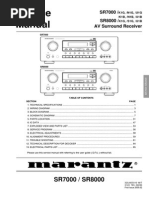 Marantz SR7000 8000 Av SM