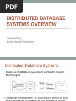 Distributed Database Systems Overview