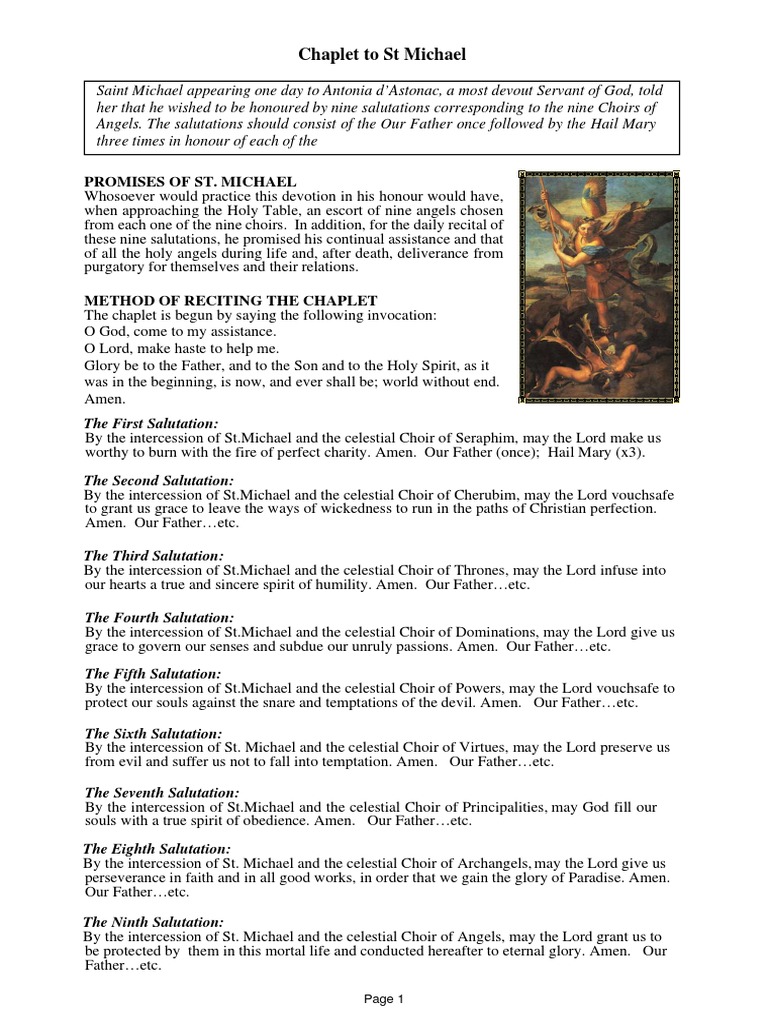 The Chaplet Of St Michael A Prayer You Need To Know - tdbxn1a
