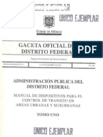 Manual de Dispositivos de Control de Transito Del DF - 1