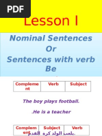 1 Nominal Sentence