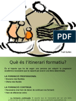 3.-L'itinerari formatiu