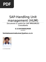 SAP Handling Unit Management