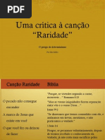 Uma Crítica a Canção Raridade