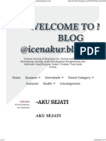 AKU SEJATI WELCOME TO MY BLOG @icenakur - Blogspot PDF