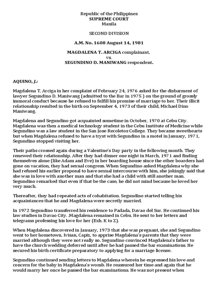 Legal Ethics Cases Set 6 PDF Lawyer Disbarment