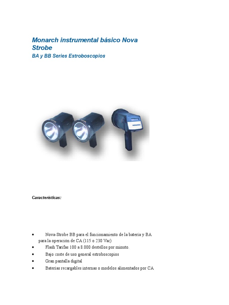 Monarch Instrumental Básico Nova Strobe PDF Batería (electricidad