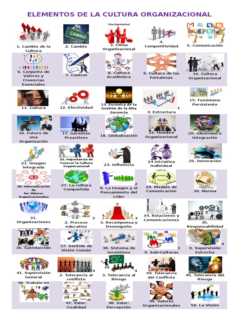 Elementos de La Cultura Organizacional | PDF