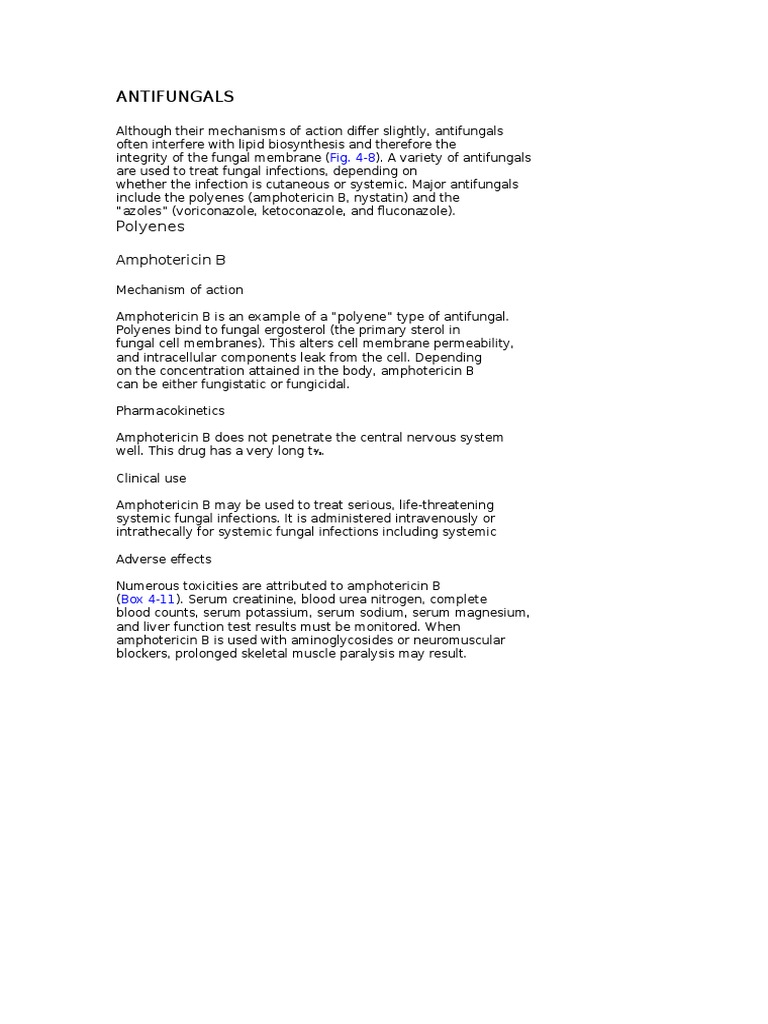 Antifungals PDF