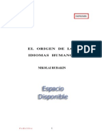 Nikolai Rubakin - El Origen de Los Idiomas Humanos