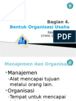 Bagian 4 Bentuk Organisasi Usaha