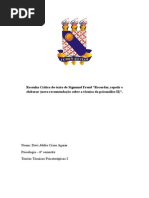 Resenha Crítica Recordar Repetir e Elaborar