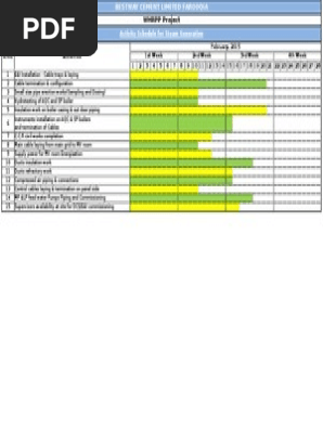 Activity Schedule