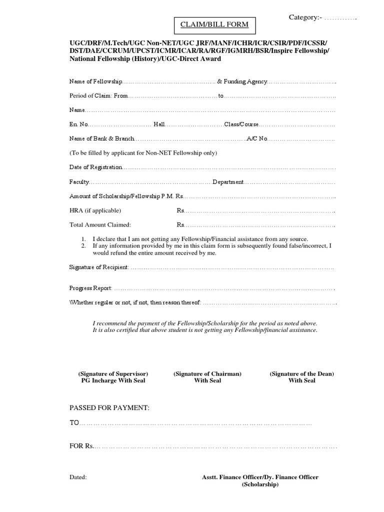 Claim Form | PDF
