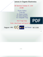 IEE/CEEM Seminar October 21, 2009 Ucsb: Wesley Walker Toan Pho Dr. Rajeev Kumar Dr. Fulvio Brunetti Dr. Changduk Yang