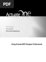 Using Actuate BIRT Designer Professional