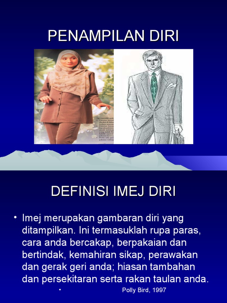 Penampilan Diri Imej Pdf