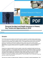 Market Research Report: Personal Accident and Health Insurance in Poland, Key Trends and Opportunities To 2018