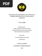 Download Pengaruh Jumlah Kendaraan Dan Umur Jalan Terhadap Kerusakan Jalan Aspal Di Kota Semarang by novitrity4 SN254893213 doc pdf