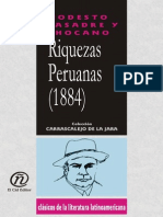 Riquezas Peruanas (1884) - Basadre y Chocano, Modesto (Author)