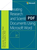 Creatinfdsfa fdsa fdsag Research and Scientific Documents Using Microsoft Word