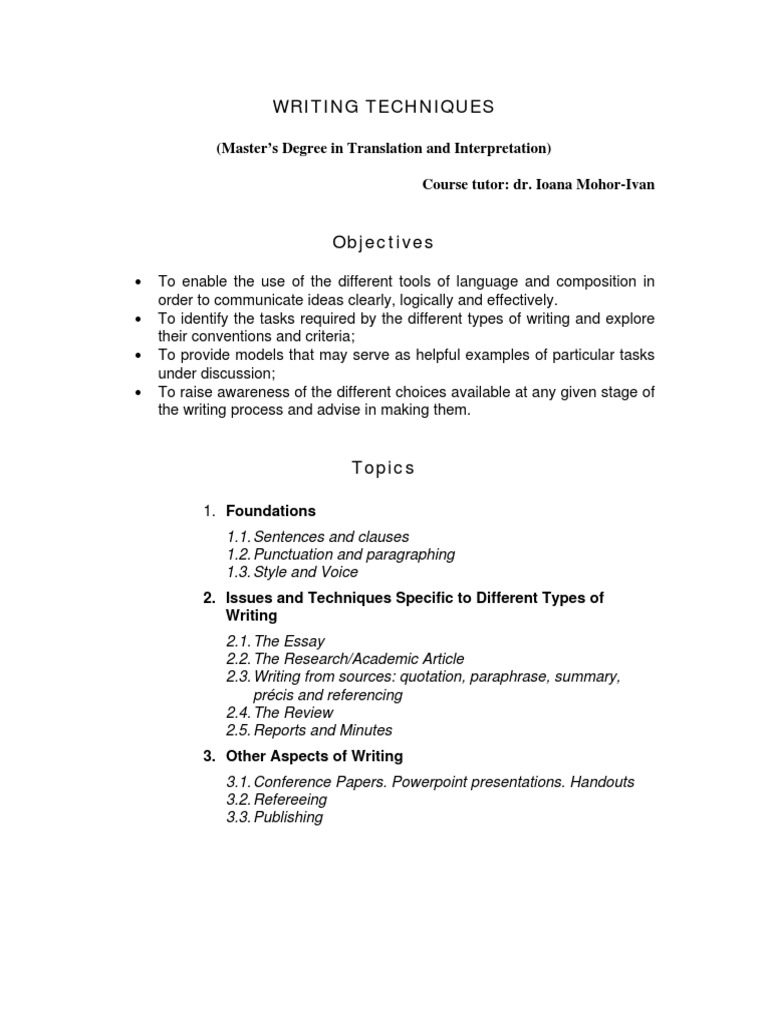 😀 What are the different writing techniques. Types of Writing