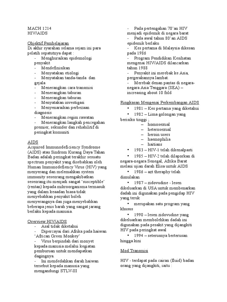 Hiv Aids Pdf