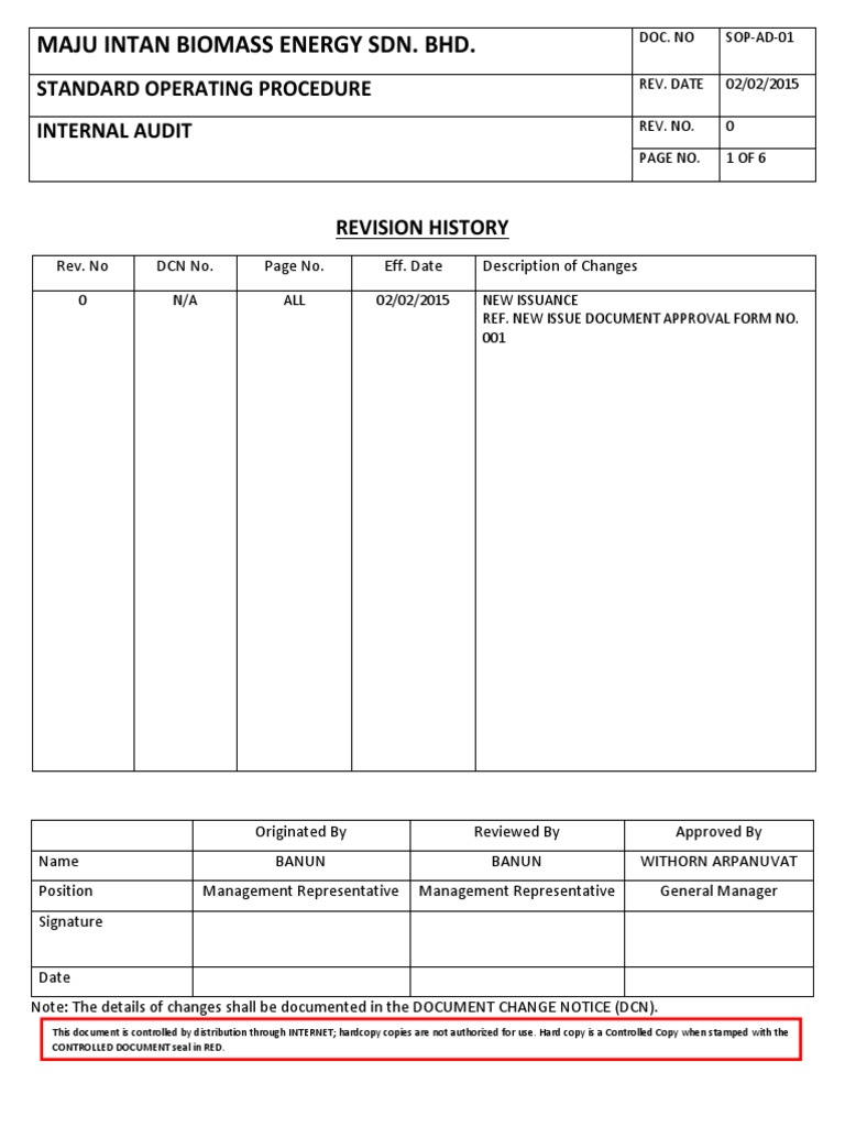 sopad01 internal audit Internal Audit Audit