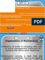 CH 1.5 - Organization of Maintenance