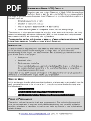 Statement of Work