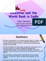 Education and The World Bank in India