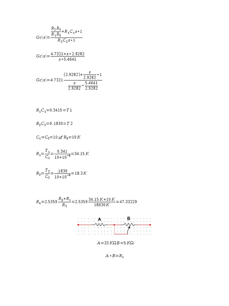 Control System Transfer Function Analysis | PDF