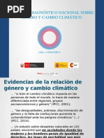 Primer Diagnóstico Nacional Género y CC – Isabel Felandro & Marieliv Flores 12Nov14