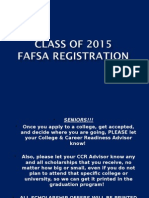 2015 Fafsa Registration - Student Version