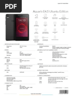 Download Fiche Technique Aquaris E45 Ubuntu Edition by Eric LB SN254933318 doc pdf