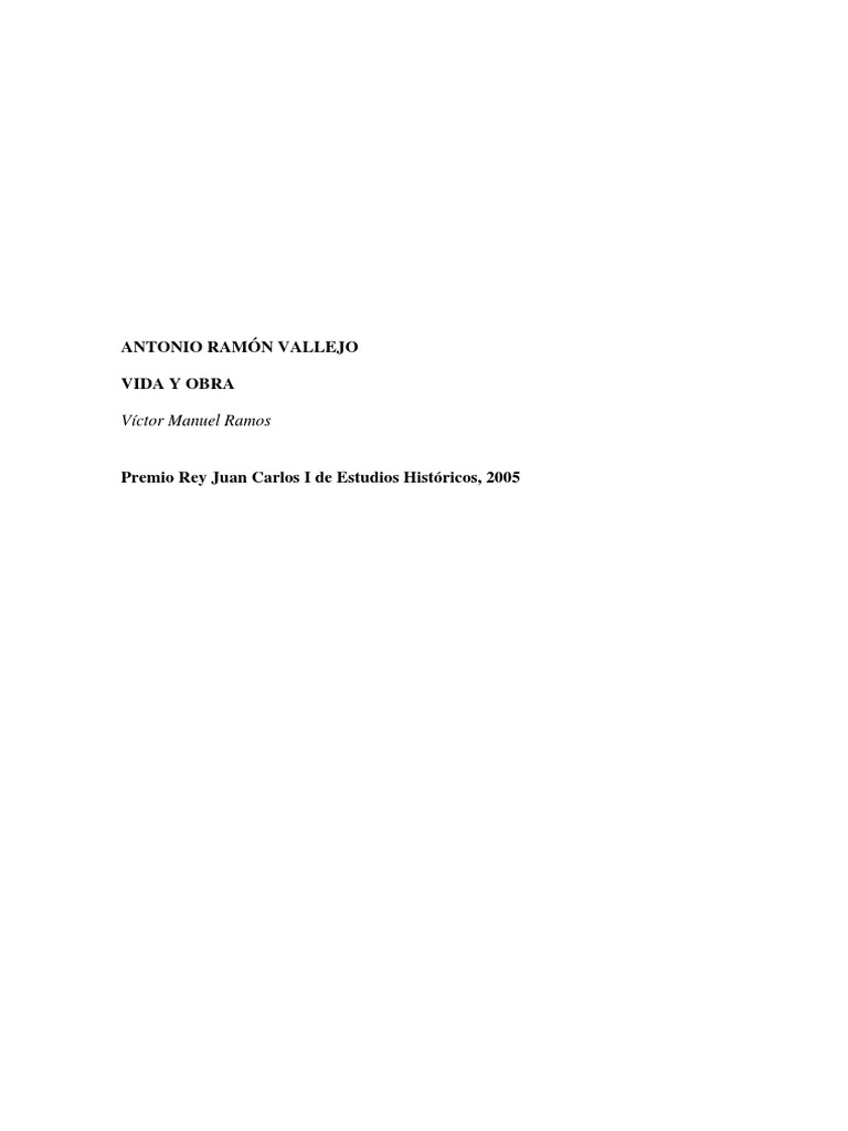 Antonio Ramon Vallejo Vida y Obra | PDF | Honduras | Guatemala