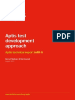 Aptis Test Dev Approach Report