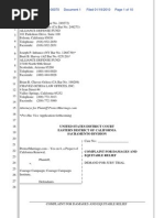 ProtectMarriage.com v Courage Campaign Complaint/TRO