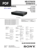 Diagrama de Blu-Ray Sony HBD-E370