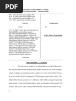 Download Class Action Lawsuit Brought Against School Safety Division of the New York City Police Department NYPD  by City Room SN25495336 doc pdf