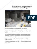 61 Cuerpos Descompuestos Son Encontrados en Crematorio Abandonado de Acapulco