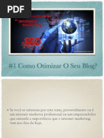 6 Principios Do Internet Marketing - #1 Como Otimizar o Seu Blog