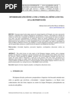 Diversidade Linguística