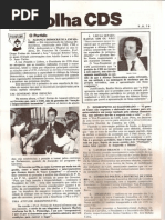Folha CDS, nº 177 - 9 de Agosto de 1979