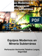 Curso Equipos Perforacion Modernos Mineria Subterranea