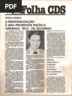 Folha CDS, nº 278 - 25 de Fevereiro de 1982