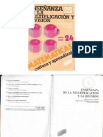 25 - Enseñanza de La Multiplicación y La División PDF