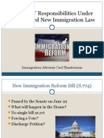 Employers’ Responsibilities Under the Proposed Immigration Law