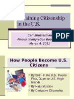 Obtaining Citizenship in The US